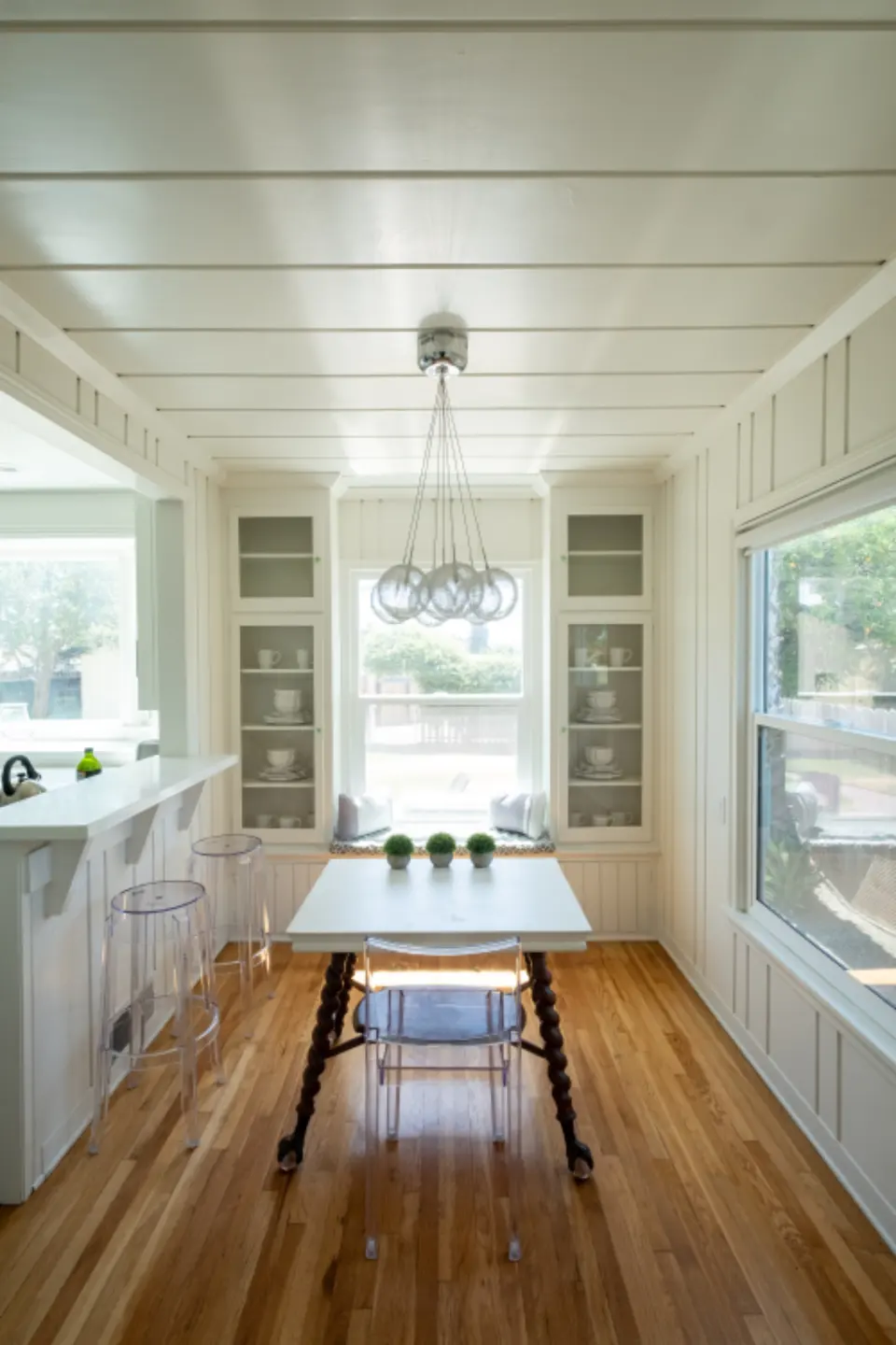 Breakfast nook with big windows (representative photo)